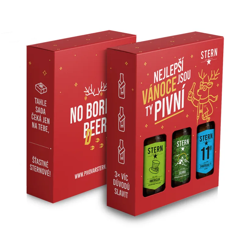 Vánoční krabice – nejoblíbenější z pivovaru (lahve)